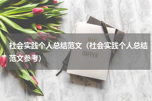 社会实践个人总结范文（社会实践个人总结范文参考）