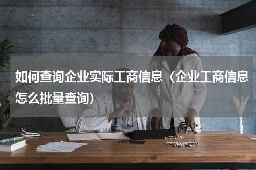 如何查询企业实际工商信息（企业工商信息怎么批量查询）