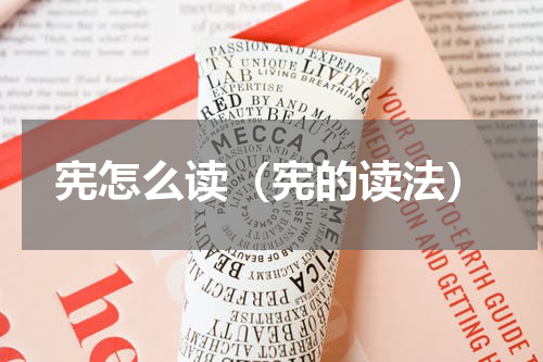 宪怎么读（宪的读法）