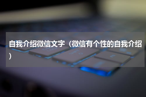 自我介绍微信文字（微信有个性的自我介绍）