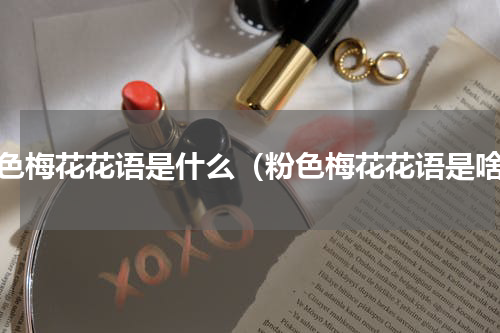 粉色梅花花语是什么（粉色梅花花语是啥）