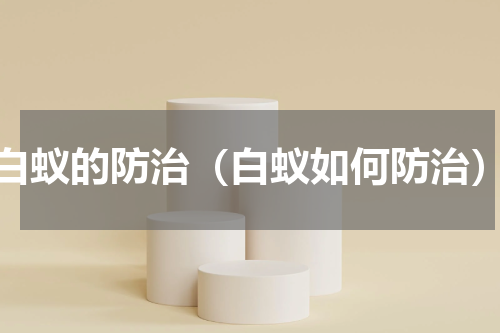 白蚁的防治（白蚁如何防治）
