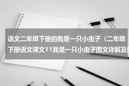 语文二年级下册的我是一只小虫子（二年级下册语文课文11我是一只小虫子图文详解及同步练习）