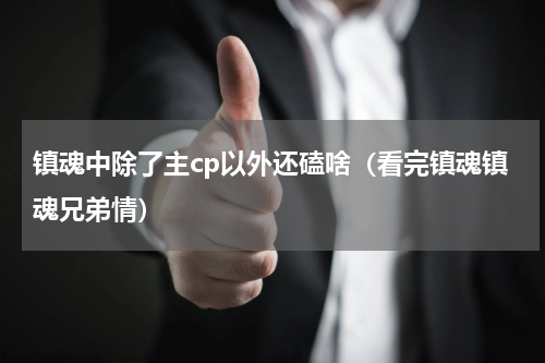 镇魂中除了主cp以外还磕啥（看完镇魂镇魂兄弟情）