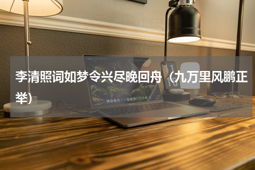 李清照词如梦令兴尽晚回舟（九万里风鹏正举）