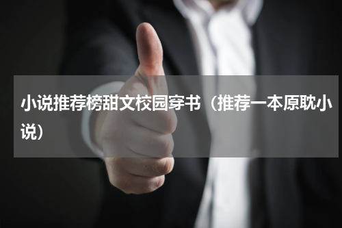 小说推荐榜甜文校园穿书（推荐一本原耽小说）