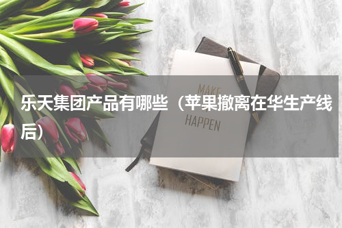 乐天集团产品有哪些（苹果撤离在华生产线后）