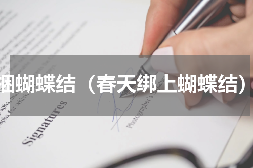 捆蝴蝶结（春天绑上蝴蝶结）