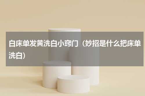 白床单发黄洗白小窍门（妙招是什么把床单洗白）