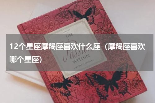 12个星座摩羯座喜欢什么座（摩羯座喜欢哪个星座）