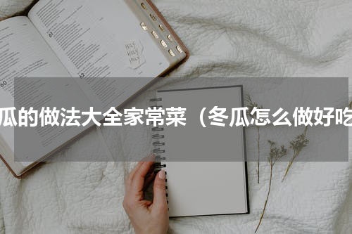 冬瓜的做法大全家常菜（冬瓜怎么做好吃）