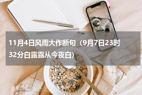 11月4日风雨大作断句（9月7日23时32分白露露从今夜白）