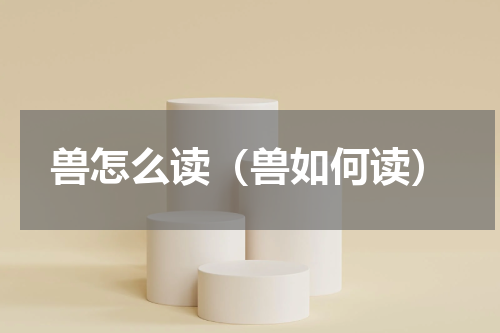 兽怎么读（兽如何读）