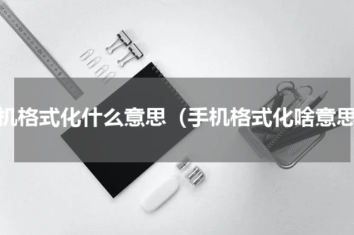 手机格式化什么意思（手机格式化啥意思）