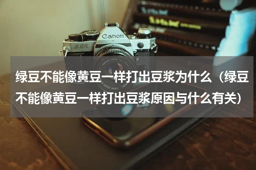 绿豆不能像黄豆一样打出豆浆为什么（绿豆不能像黄豆一样打出豆浆原因与什么有关）