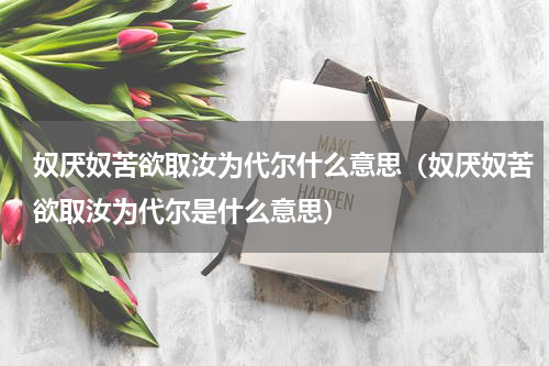 奴厌奴苦欲取汝为代尔什么意思（奴厌奴苦欲取汝为代尔是什么意思）