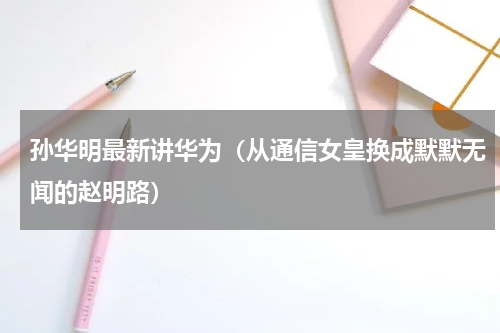 孙华明最新讲华为（从通信女皇换成默默无闻的赵明路）