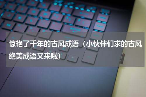 惊艳了千年的古风成语（小伙伴们求的古风绝美成语又来啦）