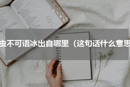 夏虫不可语冰出自哪里（这句话什么意思）