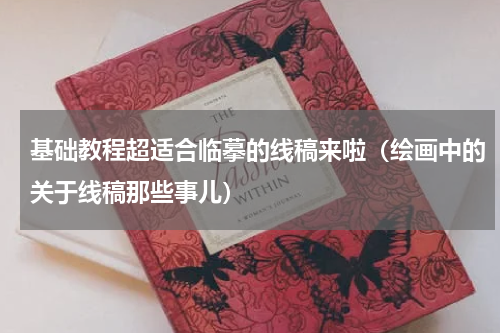 基础教程超适合临摹的线稿来啦（绘画中的关于线稿那些事儿）