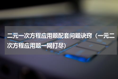 二元一次方程应用题配套问题诀窍（一元二次方程应用题一网打尽）