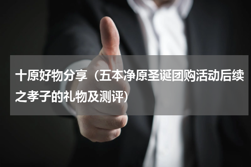 十原好物分享（五本净原圣诞团购活动后续之孝子的礼物及测评）