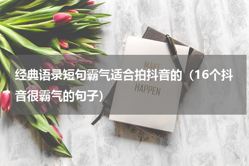 经典语录短句霸气适合拍抖音的（16个抖音很霸气的句子）