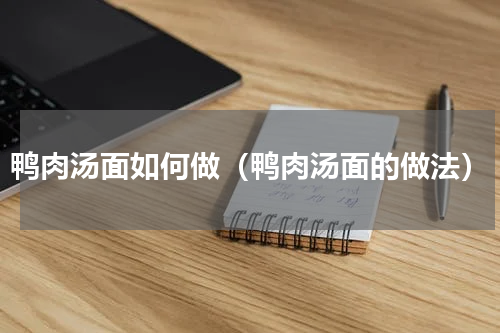 鸭肉汤面如何做（鸭肉汤面的做法）