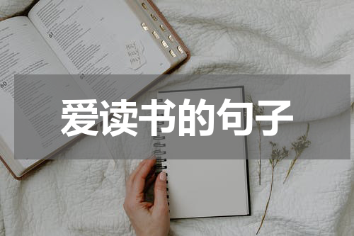 爱读书的句子