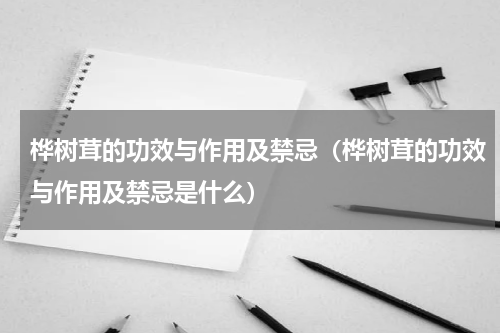 桦树茸的功效与作用及禁忌（桦树茸的功效与作用及禁忌是什么）