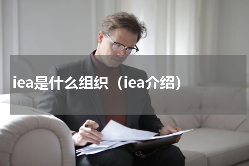 iea是什么组织（iea介绍）