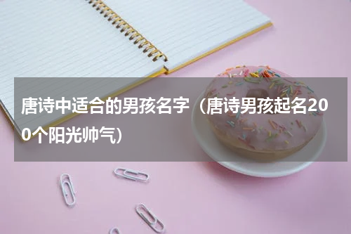 唐诗中适合的男孩名字（唐诗男孩起名200个阳光帅气）