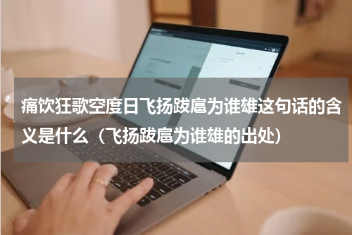 痛饮狂歌空度日飞扬跋扈为谁雄这句话的含义是什么（飞扬跋扈为谁雄的出处）