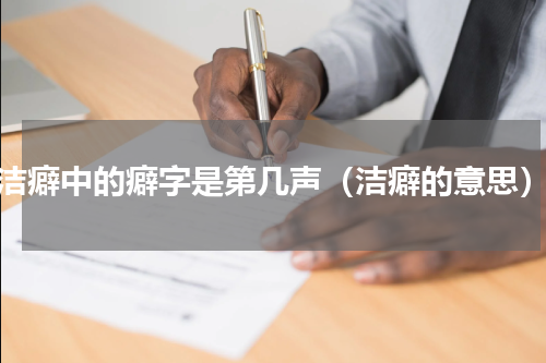 洁癖中的癖字是第几声（洁癖的意思）