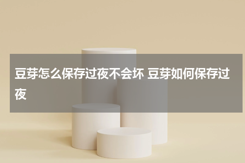 豆芽怎么保存过夜不会坏 豆芽如何保存过夜