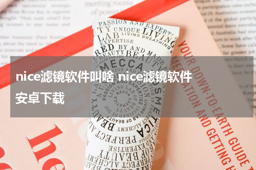 nice滤镜软件叫啥 nice滤镜软件安卓下载