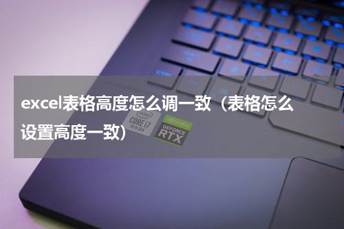 excel表格高度怎么调一致（表格怎么设置高度一致）