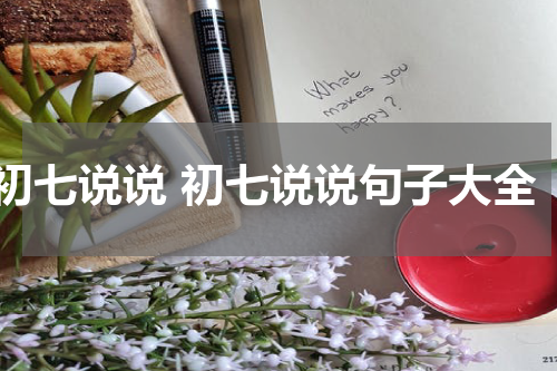 初七说说 初七说说句子大全