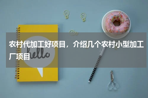 农村代加工好项目，介绍几个农村小型加工厂项目