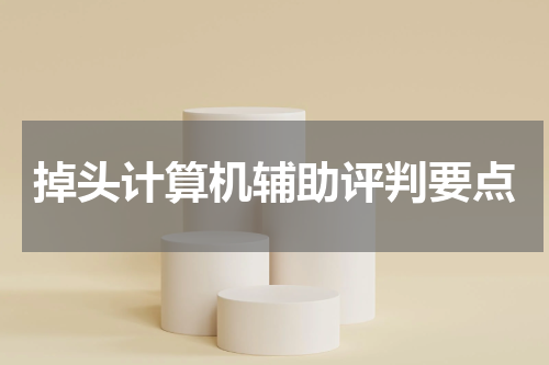 掉头计算机辅助评判要点