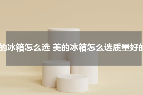 美的冰箱怎么选 美的冰箱怎么选质量好的