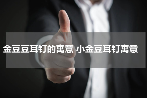 金豆豆耳钉的寓意 小金豆耳钉寓意