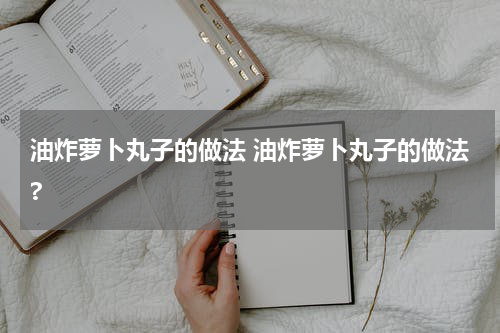 油炸萝卜丸子的做法 油炸萝卜丸子的做法?