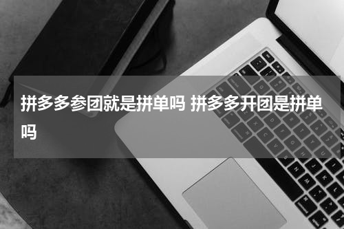 拼多多参团就是拼单吗 拼多多开团是拼单吗