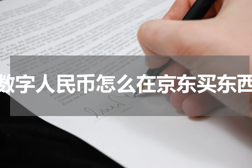 数字人民币怎么在京东买东西