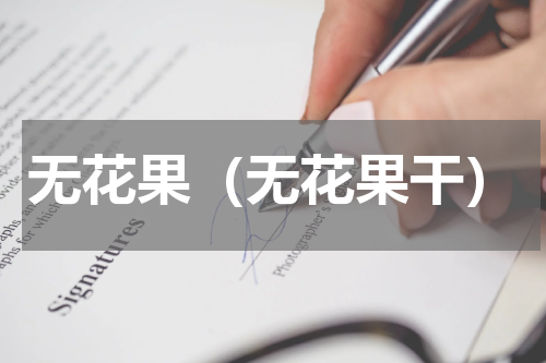 无花果（无花果干）