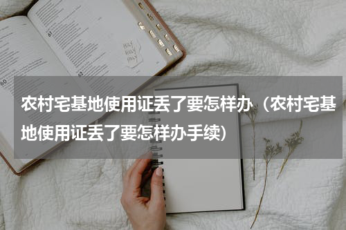 农村宅基地使用证丢了要怎样办（农村宅基地使用证丢了要怎样办手续）