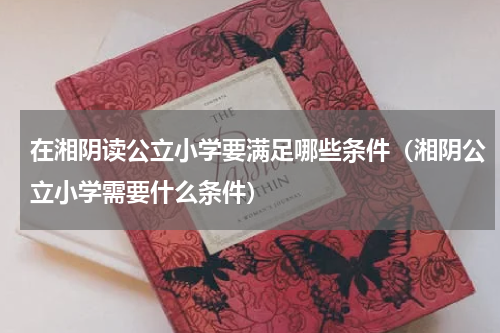 在湘阴读公立小学要满足哪些条件（湘阴公立小学需要什么条件）