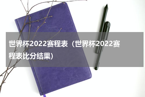 世界杯2022赛程表（世界杯2022赛程表比分结果）