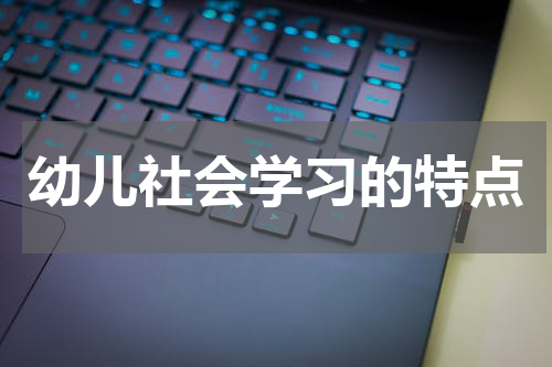 幼儿社会学习的特点